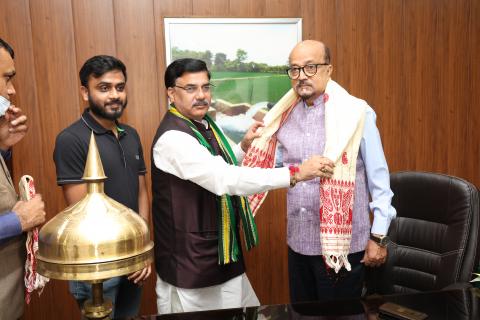 Ramen Deka addressing governance forum